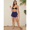 CHARMLEAKS Pantaloncini da bagno da donna Pantaloncini da bagno con spacco laterale Pantaloncini da surf 2 in 1 con tasche sul fondo