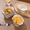 4PCS Heat-resistant Lasagna Baking Pan with Handle Rice Bowl Steamed Egg Bowl  Dessert