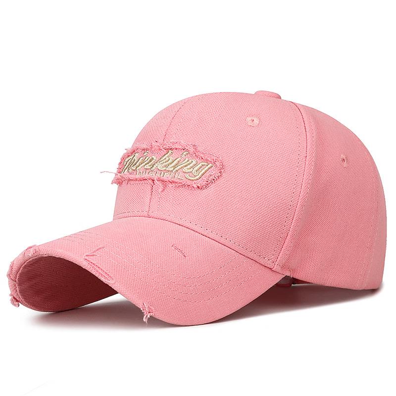 ZHENYUEQI Spring Embroidered Distressed Cotton Baseball Cap