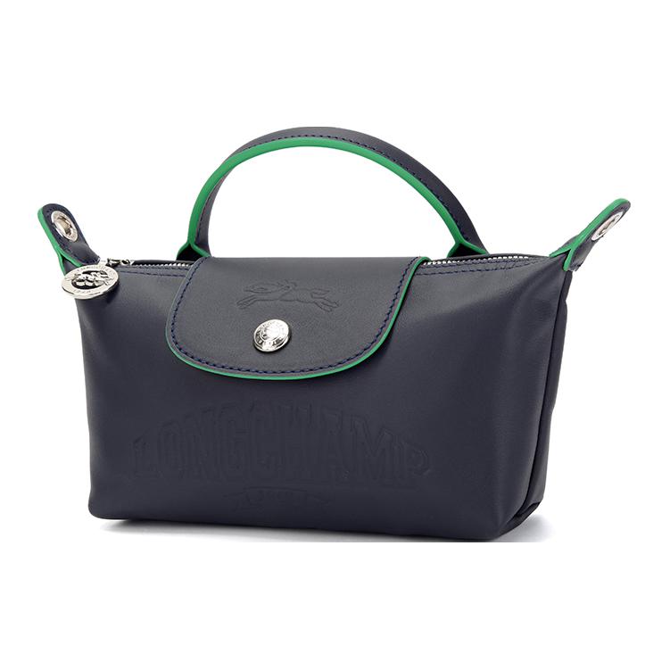 Longchamp Le Pliage Xtra Logo Button Closure Mini Shoulder Crossbody Bag Women Handbags Navy-Blue 34205HEY556