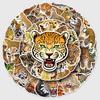 50 Leopard Graffiti Stickers: Creative Cartoon Animal Decor for Water Bottles, Skateboards, and Computers.