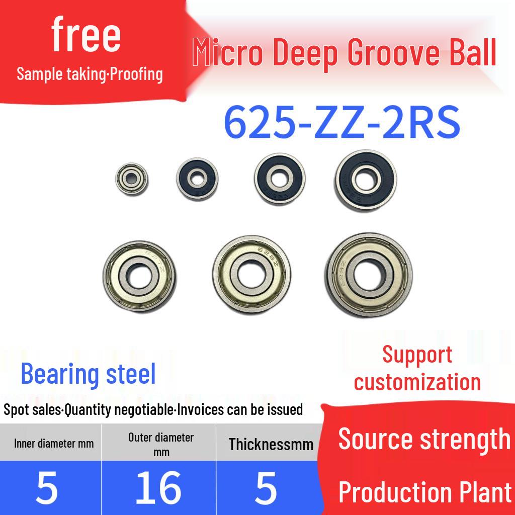 

Мініатюрні підшипники 623-629ZZ RS для іграшок та натяжних роликів