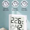 High precisions LCD Display Humidity Temperature Meter Magnetic Mount Stand Base ABS Universal for Home Office Use