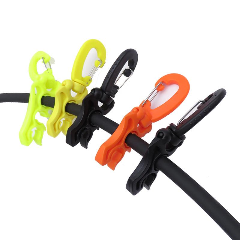 Diving Clip Bcd Hose Retainer Diving Double Bcd Hose Holder Clip Regulator Retainer Buckle Hook For Dive Snorkeling 2Pcs