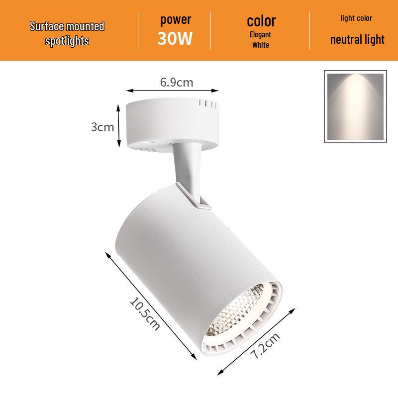 Adjustable COB Spotlight | Super Bright, Surface Mounted Downlight for Home & Commercial Use