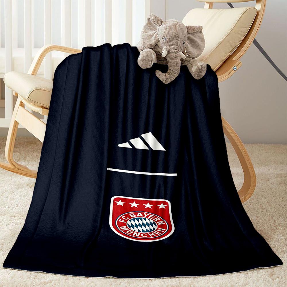 FC Bayern München Decke Weich Warm Gemütlich Großartig für Meeresufer Büro Bett für Alle Anlässe Verspieltes Design Bestes Urlaubsgeschenk für Freunde Familie