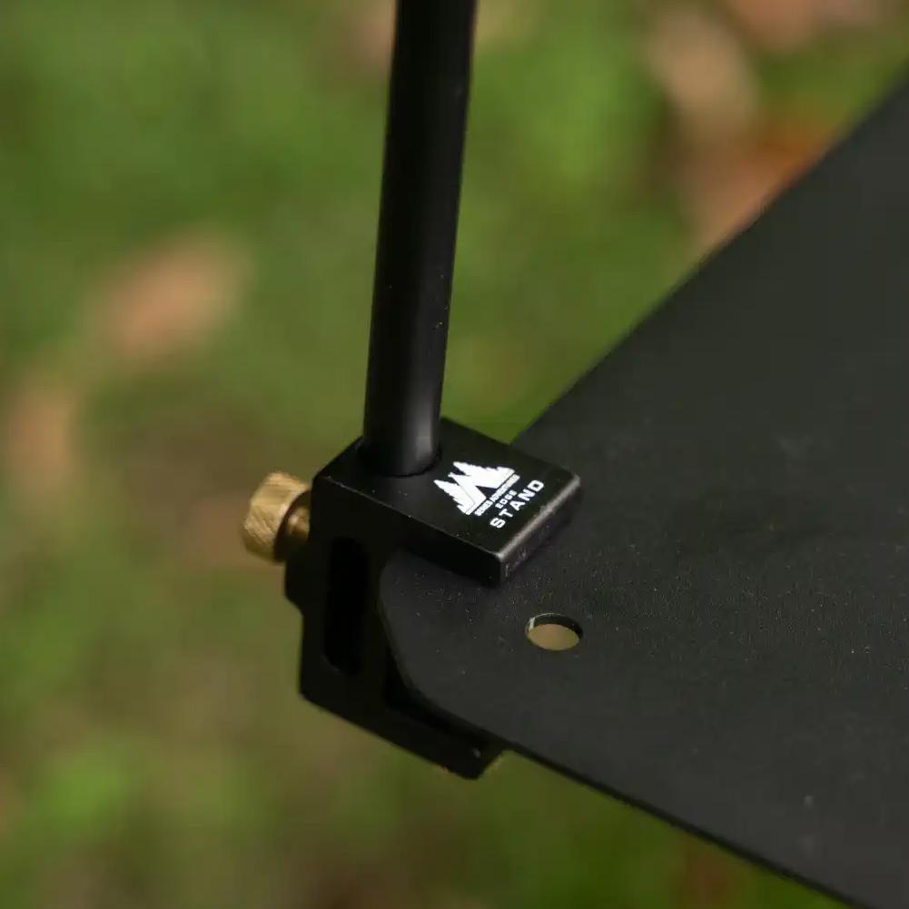 Outdoor Lamp Support Holder Aluminum Alloy Camping Lantern Stand Lamp Pole Bracket Board for Outdoor Hiking Fishing