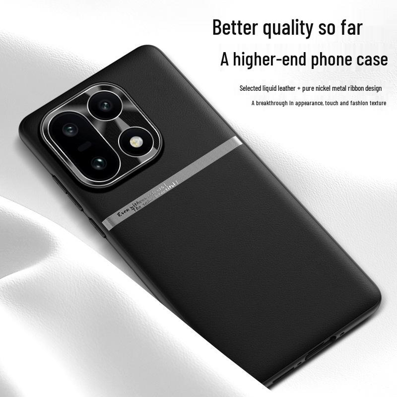 OnePlus 15 Liquid Leather Waistline Case - High-End, Durable, Simple Business Design