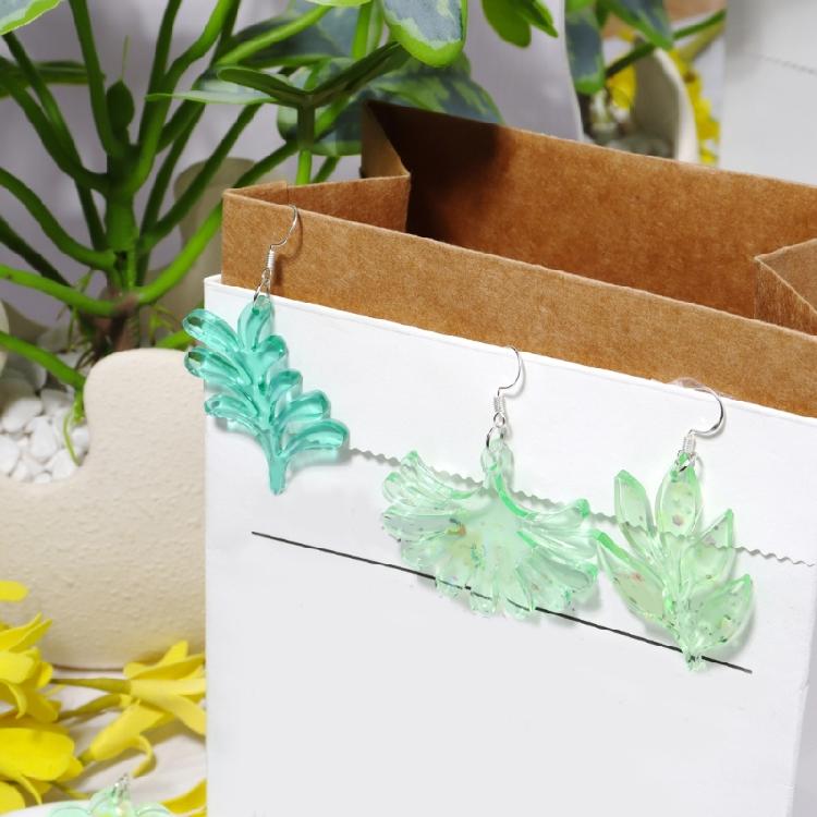 Jewelry Silicone Molds for Earrings Pendant Jewelry Making, Flower Leaf Pendant Resin Molds Epoxy Resin Molds