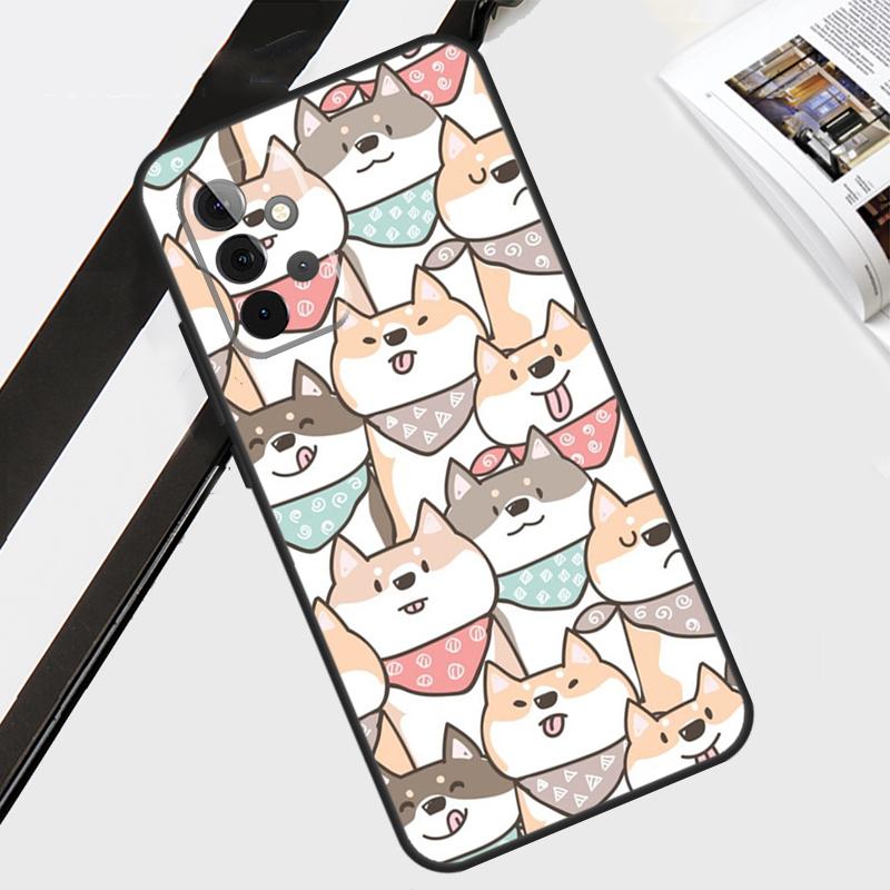 Shiba Inu Dog Case For Samsung Galaxy A06 A56 A36 A26 A16 A54 A34 A14 A12 A22 A32 A52 A13 A53 A15 A35 A55