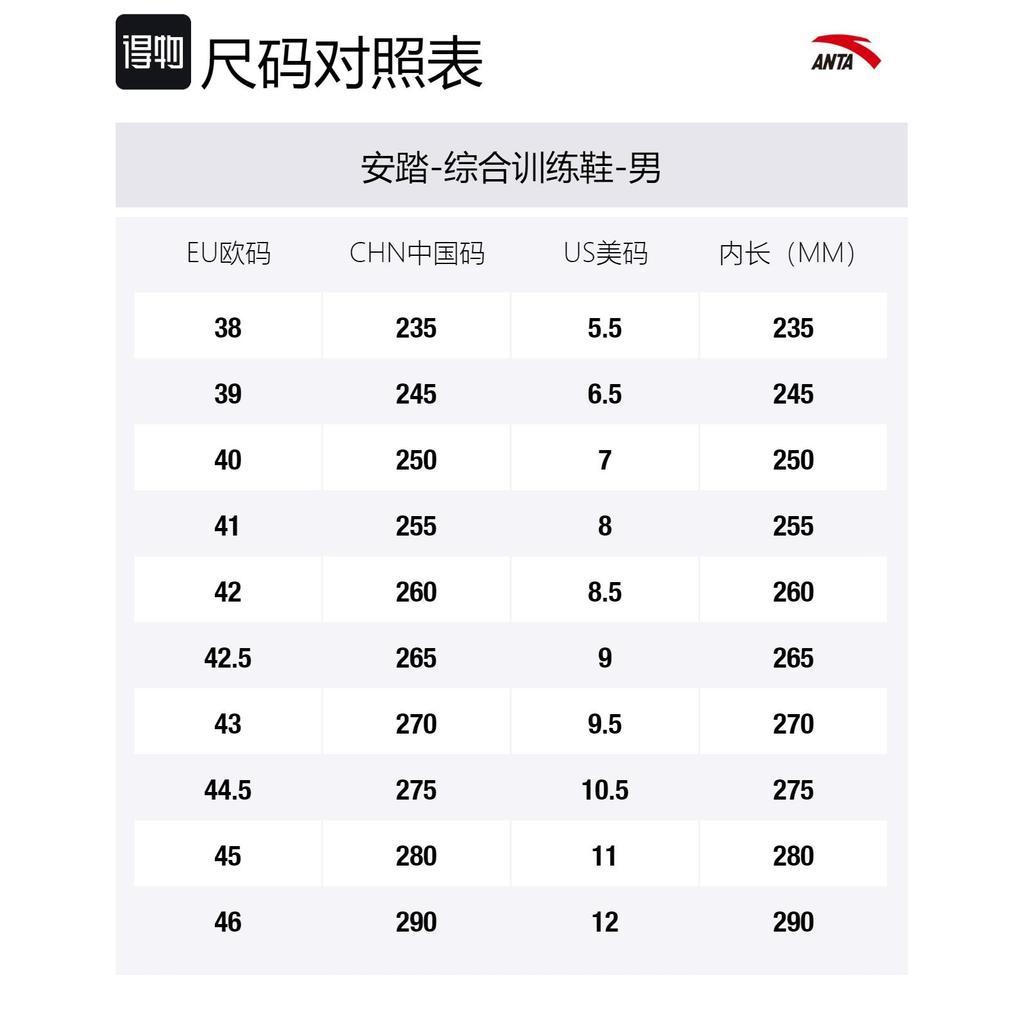 Anta Ling Curved Textile, Synthetic Leather Abrasion Resistant Low top Training Shoes Men's Black White Gray 112127703-5