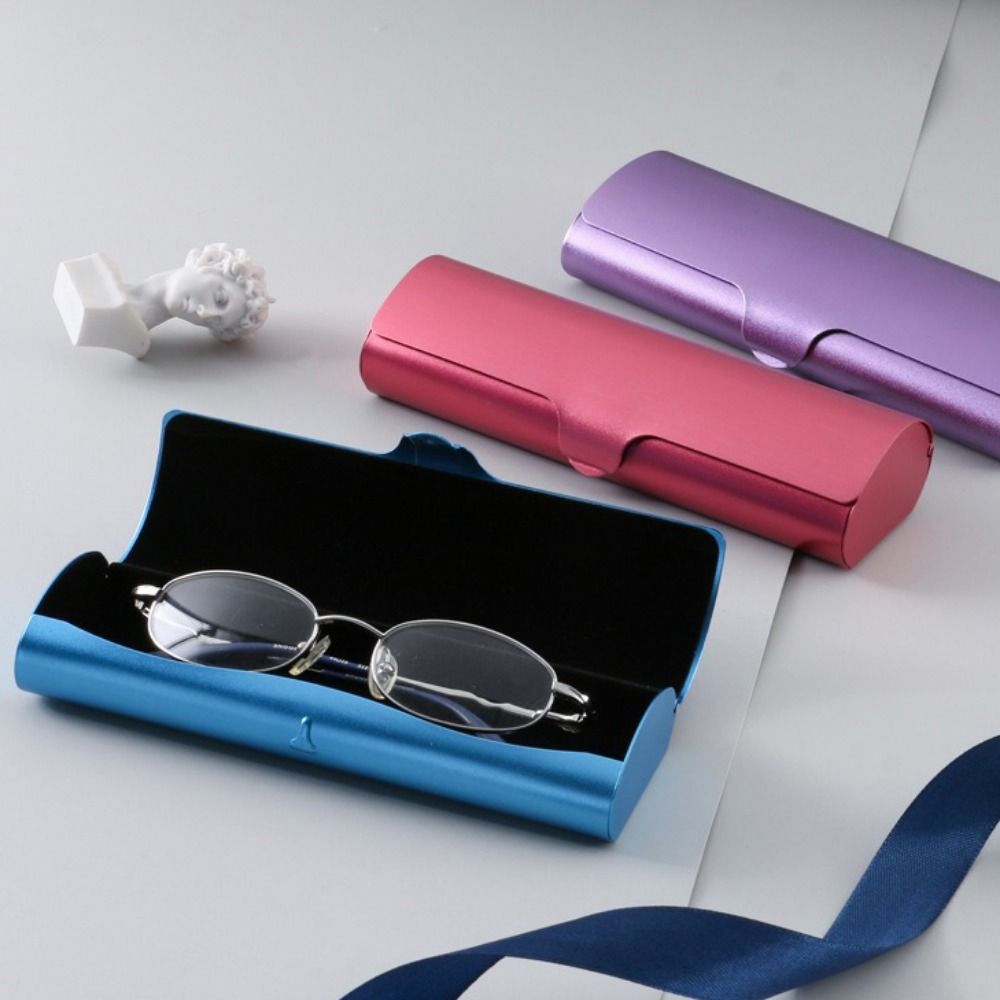 Metal Hard Slim Matte Spectacles Protection Box Glasses Protection Eyeglasses Case Glasses Box