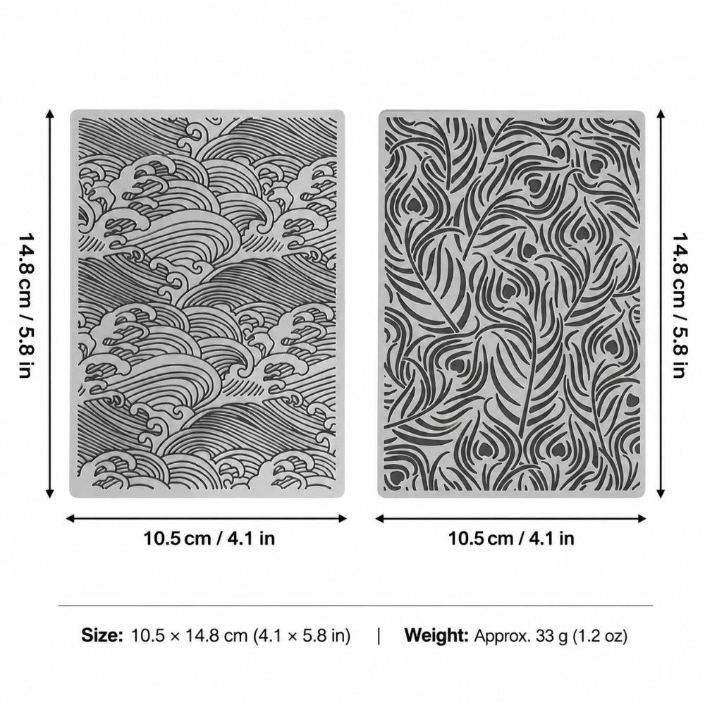 Reusable Embossing Template Plastic Embossing Mold Compatible Embossing Folder  Paper Craft
