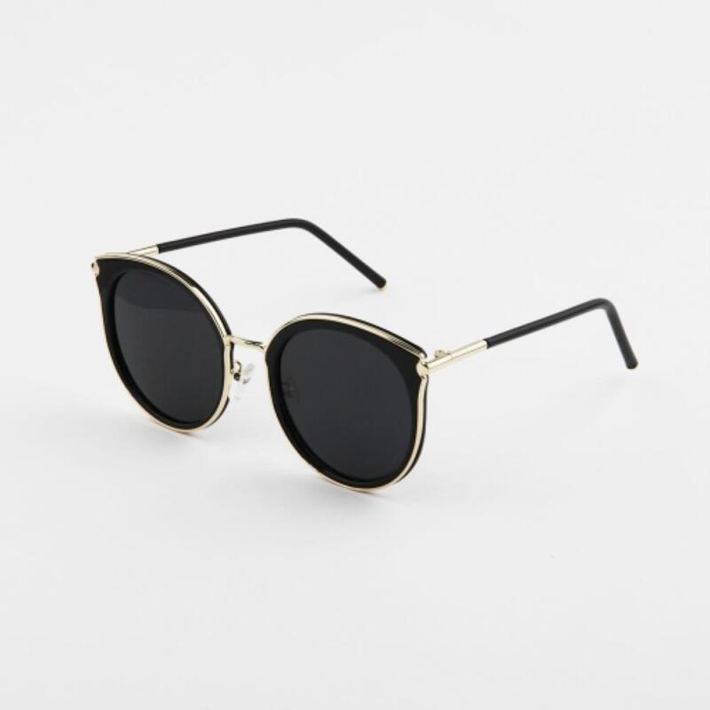 

Unisex Summer Fashion Block Tint Sunglasses G1354_Brown