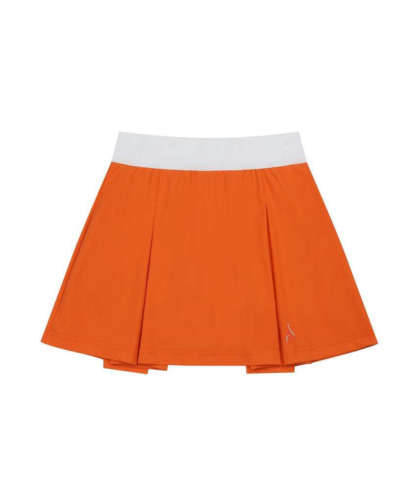 Ron And Marie [Women'S] Orange Wideband Tennis Skirt
