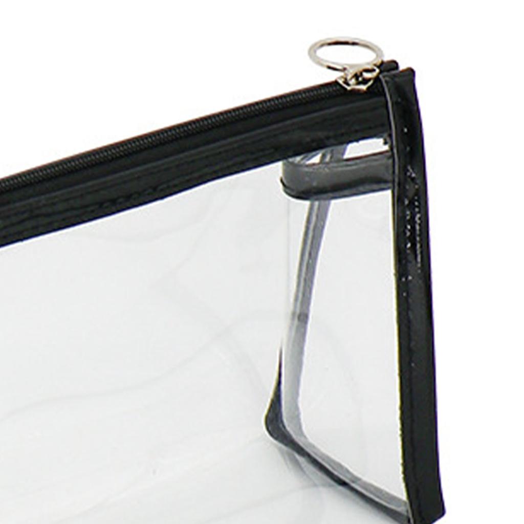 Husa transparenta pentru creion de mare capacitate, impermeabila, portabila, minimalista, transparenta, din PVC