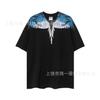 Summer Men's and Women's Same Fashion Trend T-shirt Personalized Trend Wing Printing Comfortable and Simple