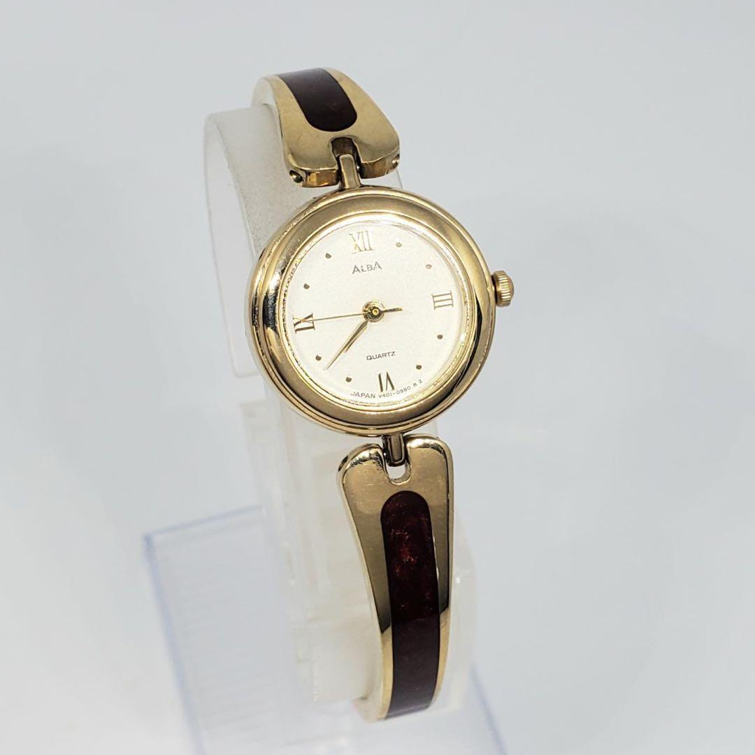Working item SEIKO Alba V401-019A Bangle Ladies