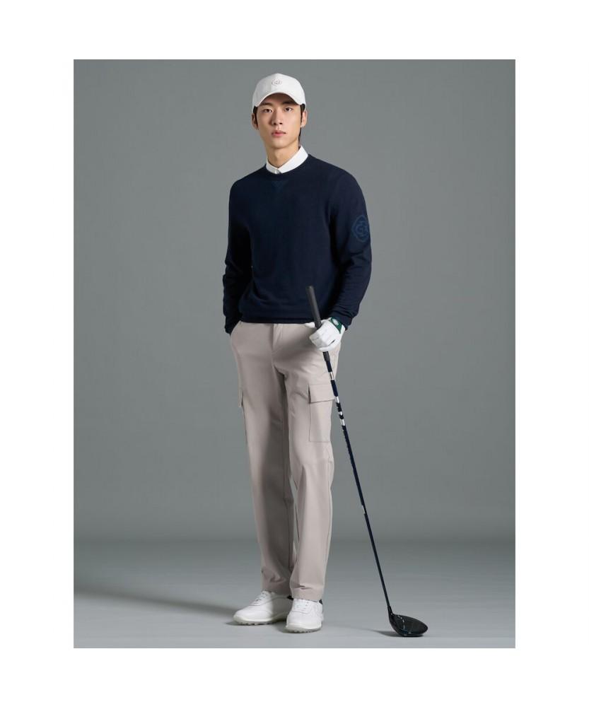 BEANPOLE GOLF Men'S Round Pullover Navy