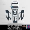 For JAGUAR F-PACE 2016- Screen TPU Transparent Protect Film Car Interior Sticker Gear Navigator Door Panel Car Accessories
