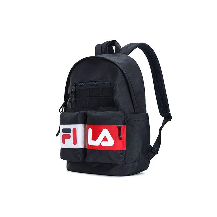 FILA Fashion Large Capacity Fabric Backpack Mini Unisex Backpack Legendary-Blue F13U319135F-NV