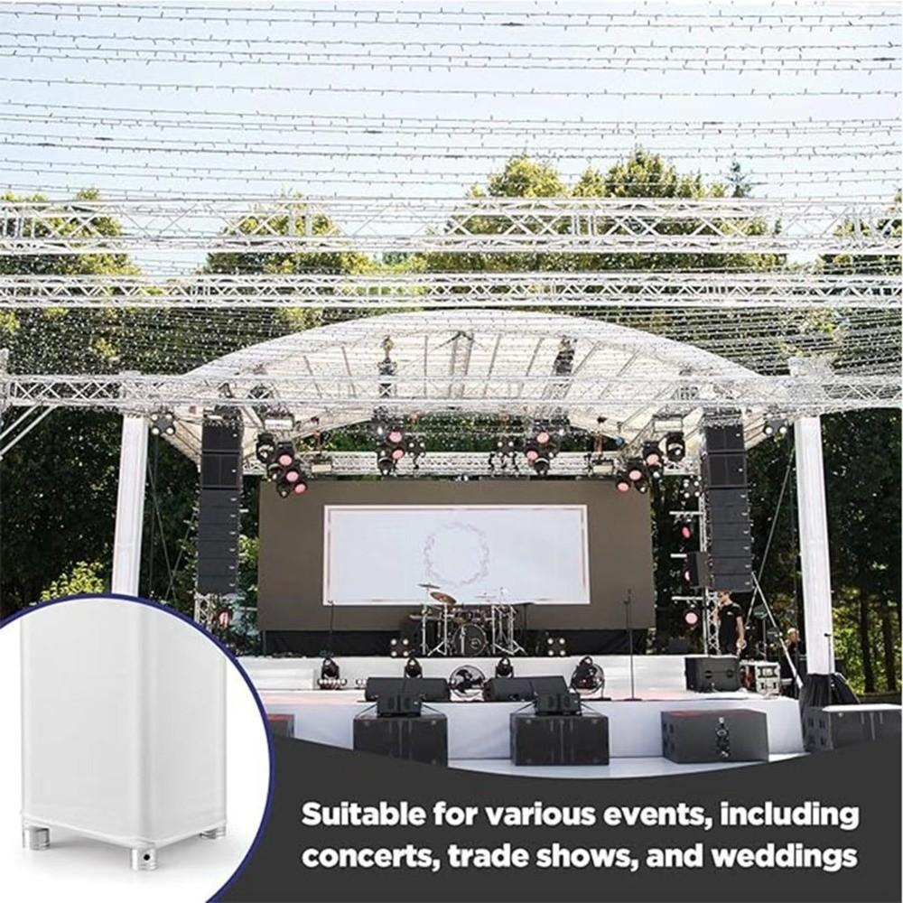 2pcs Easy Installation Scrim Sleeves 2M Decorative Truss Sock Truss Cover For Concert Performance