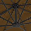 vidaXL Ampelschirm mit Aluminium-Mast 300x300 cm Taupe