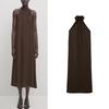 MD Spring New Arrival French Style Temperament Elegance Wind Hanging Collar Chic Sleeveless Sling Dress 6696783