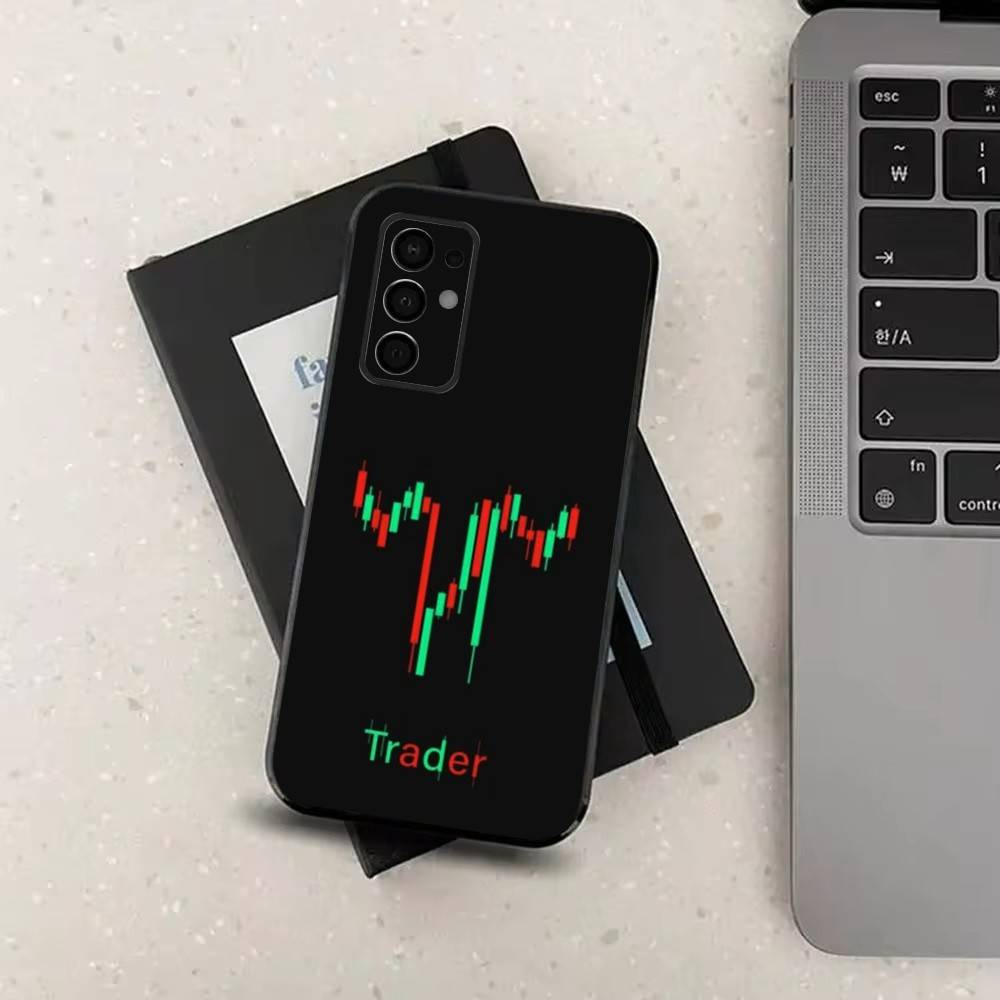 Day Trading Day Trader Trader  Case For Samsung Galaxy A73,52,71,53,32,72,41,J7,22,Note,31,8,9,Soft Black Silicone Cover