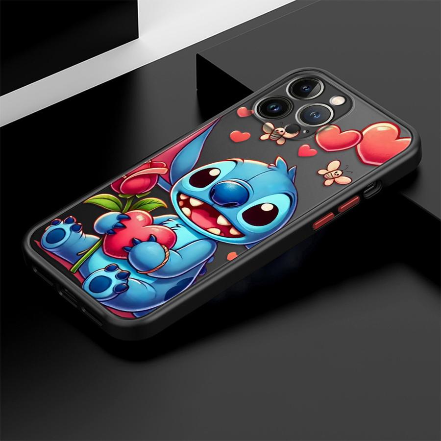Case for iPhone 17 Pro Max 17e 7 8 SE Air XS XR 15 16 Plus 14 11 12 13 Mini Back Phone Cover Cartoon Stitch