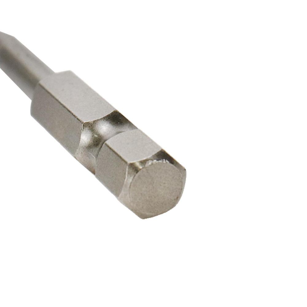 1/4-Inch Slotted Screwdriver Bit Hex Magnetic SL4 Flat Head Driver Bits S2 Alloy Steel Silver Hand Tools Screwdriver