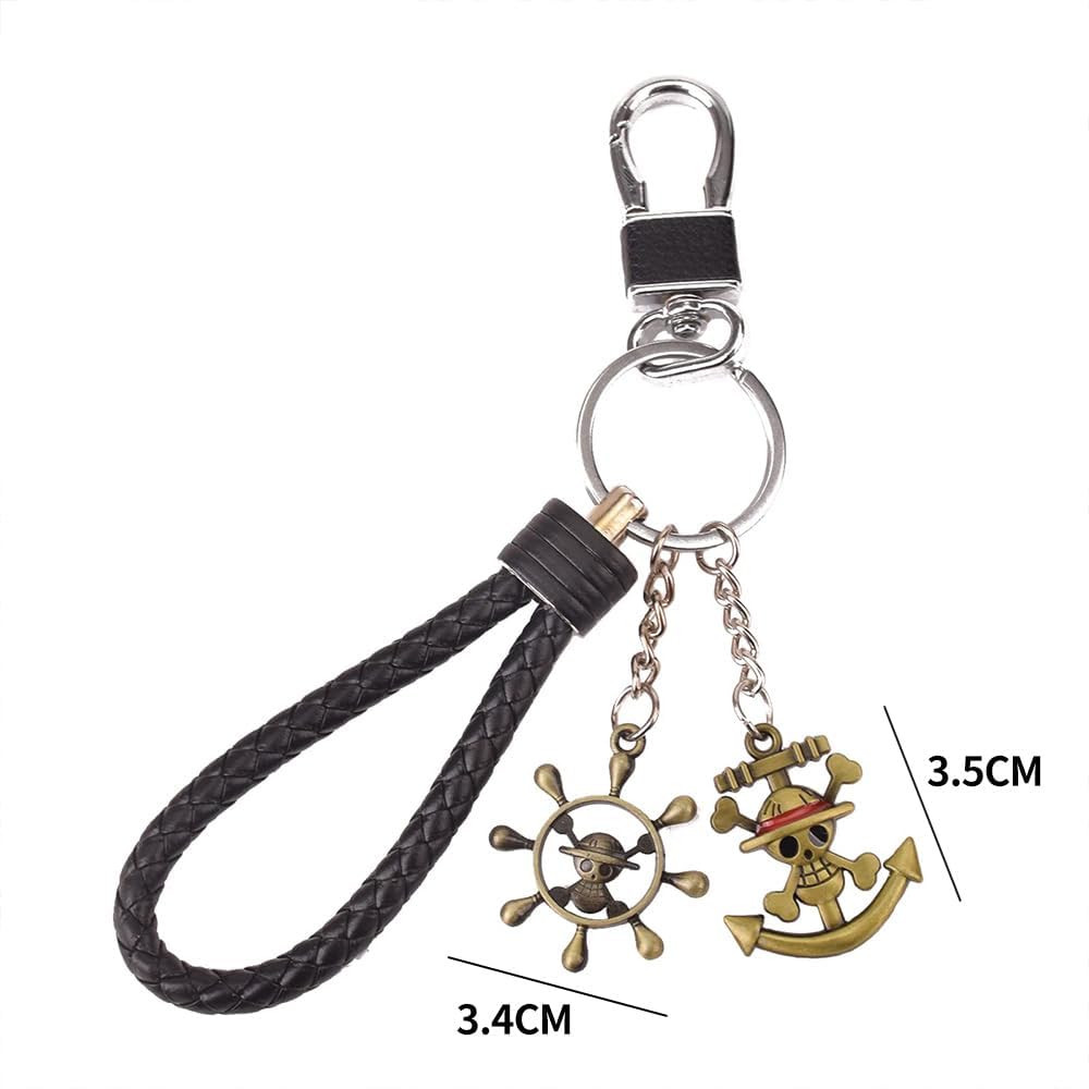 3D Alloy Devil Fruit Straw Hat Skull Bag Metal Popular Anime Popular Moe Stylish Birthday Gift Charm, Character, Alloy, Merchandise, Decoration, Gift,