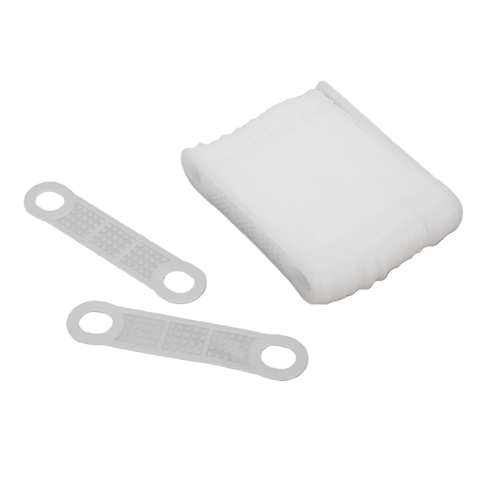 100PCS Clothes Hanger Grips Silicone Anti Slip Clear Clothing Hanger Strips for Home Store Wood Plastic Hangers
