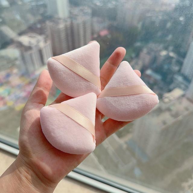 Candy Drop - Треугольная пуховка / Набор Set of 10 - Pink