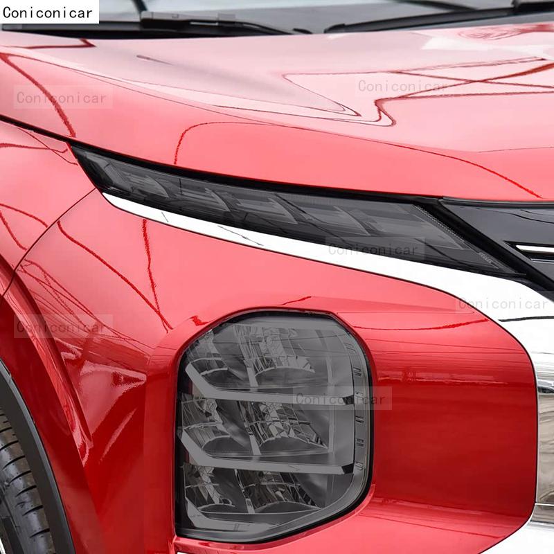 Car Headlight Tint Anti-Scratch Protective Cover Film Self Healing TPU Stickers For Mitsubishi OUTLANDER -2024 Accessories