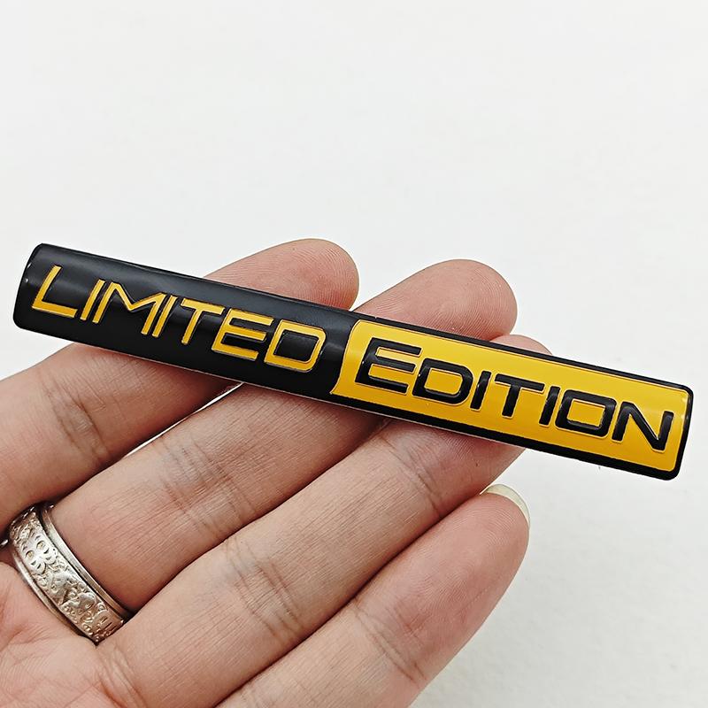 Limited Edition Emblem 3D Aluminum Badges Decal Sticker Auto Racing Sport Emblem For Rear Trunk Side Fender Car Motorcycle