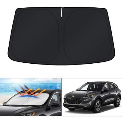 KUST Parasol de Parabrisas a Medida para Accesorios Ford Escape 2020-2024 Parasol para Ventana Protector Visera Solar Plegable Bloquea los Rayos UV Mantiene tu Coche