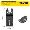 VEVOR 100PCS Oscillating Saw Blades, Quick Release Multitool Blades Kit, HCS Tool Blades for Wood Plastic