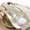 Hermes Horn Earring Plated Gold 16.3g Women Used