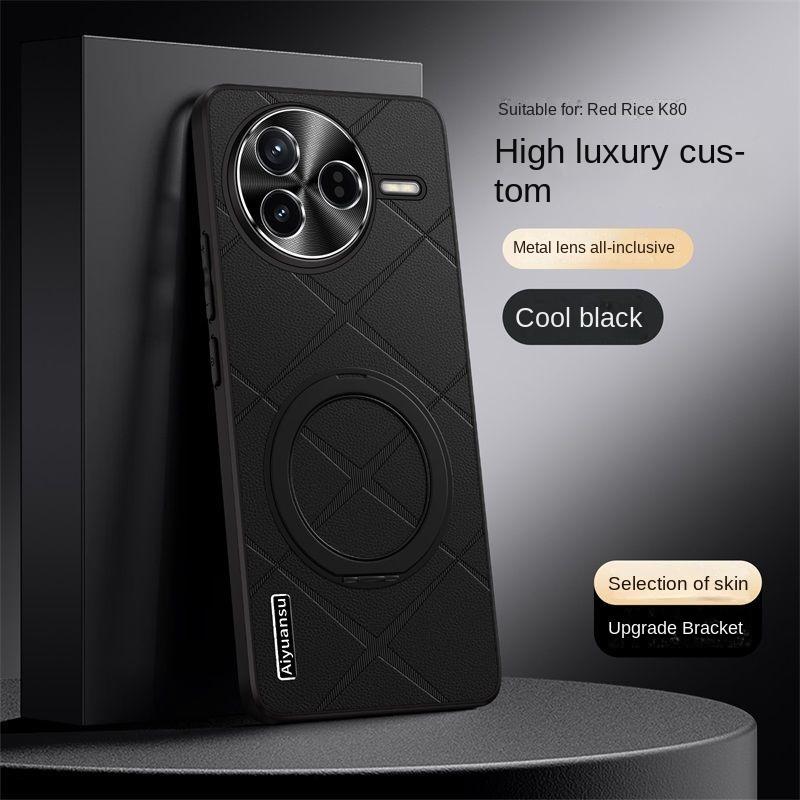 For Xiaomi POCO F7 Pro Case Hard PU Leather With Ring Sand Protective Back Cover Case For Xioami POCO F7 Ultra F7Pro Phone Shell