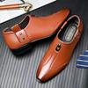 Fashion White Mens Casual Loafers Driving Fashion Male Comfortable Business Formal Spring Leather Men Lazy Metal Dress Shoes