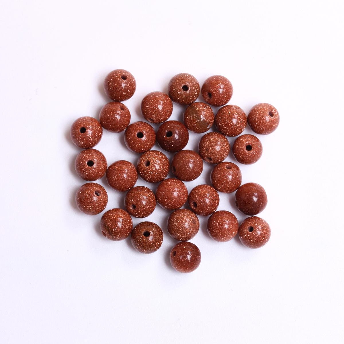 

4/6/8/10 мм 20/30/40/50/60 шт. круглые бусины из натурального камня Jinsha Stone для DIY серьги браслет украшения материал аксессуары 6mm 30pcs