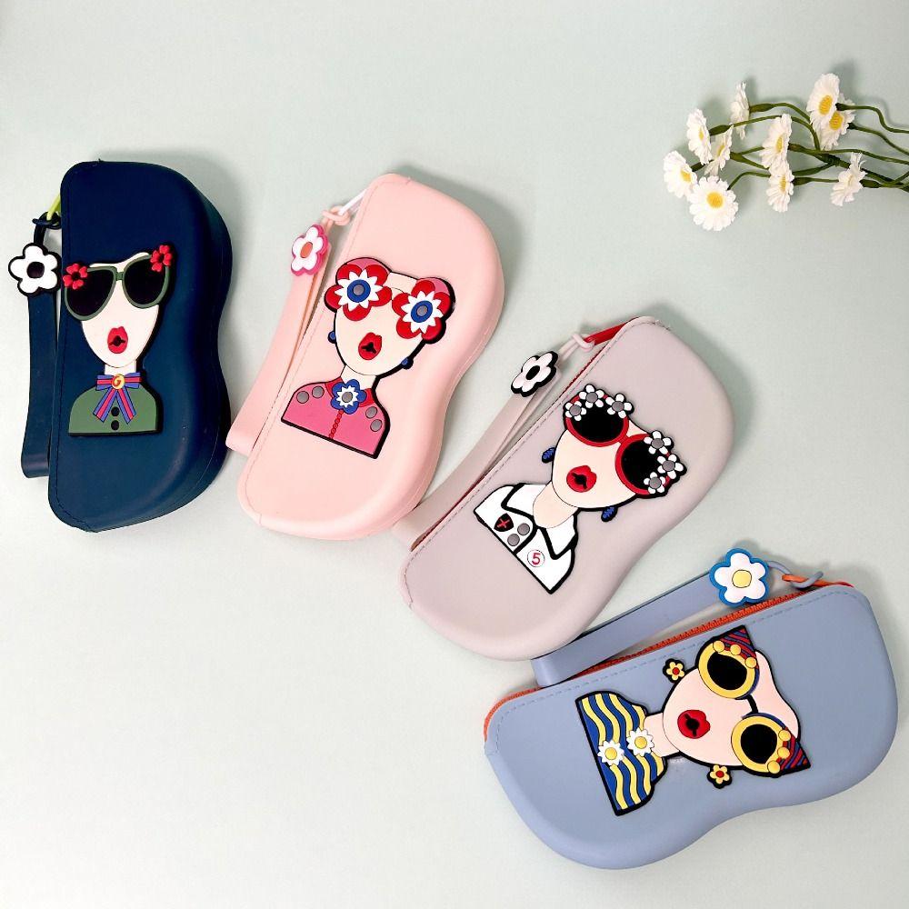 Dustproof Small Items Bag Multifunctional Sunglasses Pouch Simple Silicone Eyeglasses Case  Travel