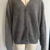 Women's Knitted Casual Cardigan Autumn Winter Fashion V-neck Long Sleeved Loose Sweater Lazy Style Solid Color Single Breasted Jacket