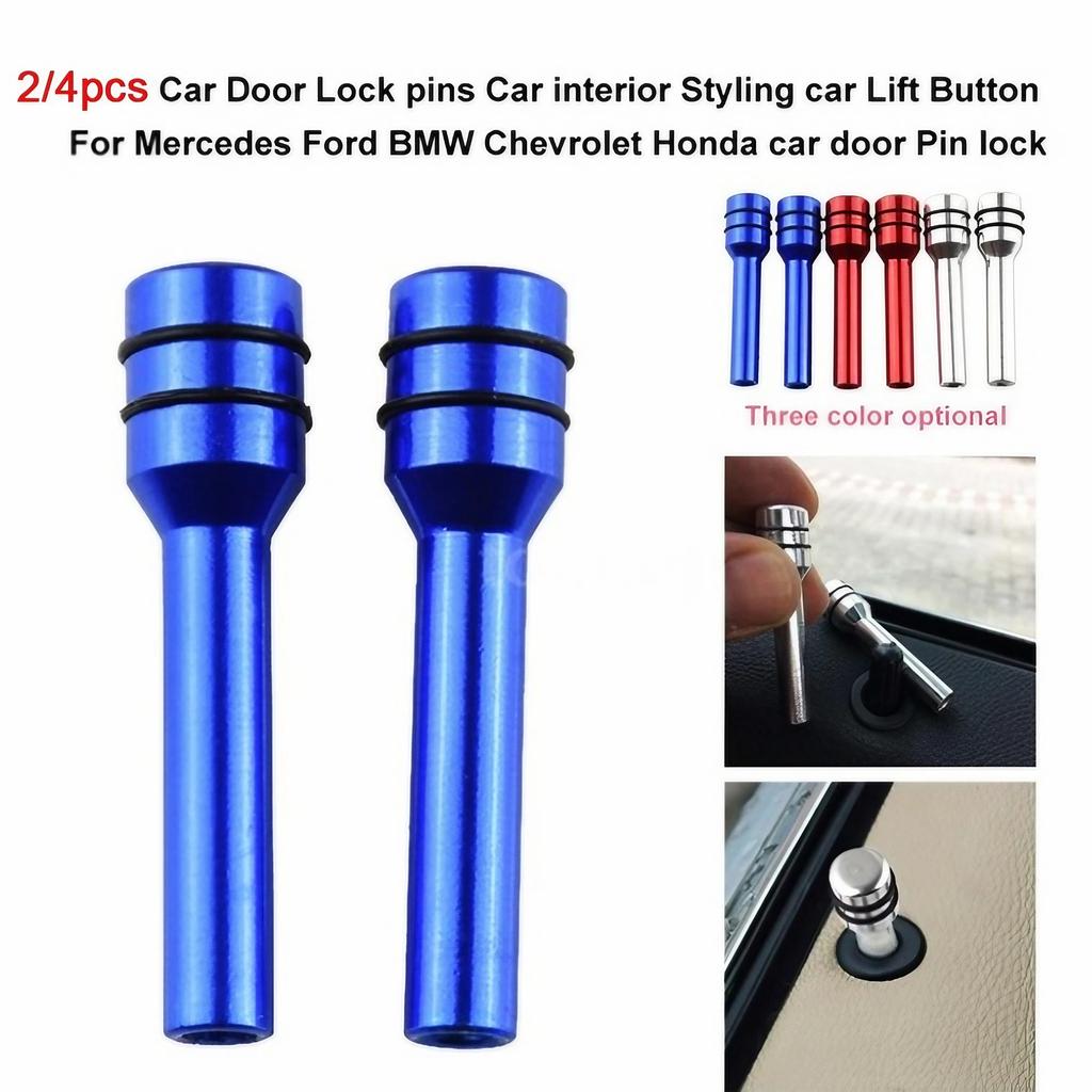 Universal Car Auto Truck Interior Door Lock Knob Pull Pins Aluminum Alloy Auto Car Security Door Lock Pins
