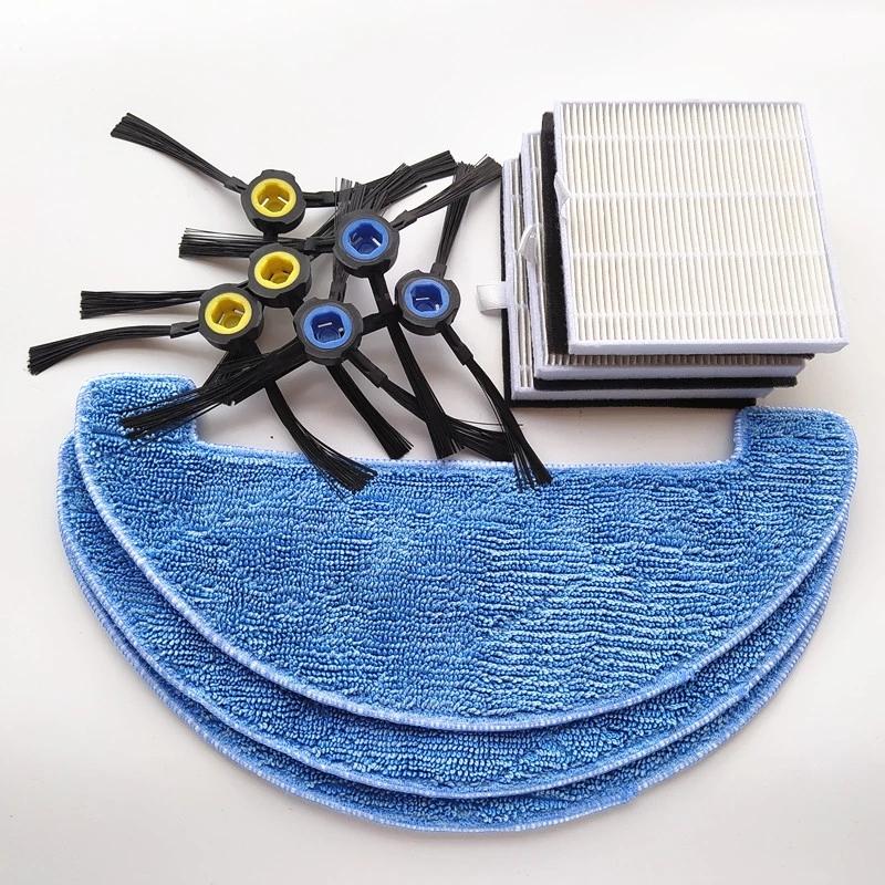 Robot Side Brush Mop Cloth HEPA Pre Filter for AMIBOT Animal XL H2O Connect ILIFE V8s Robotic Vacuum Cleaner Parts Accessories