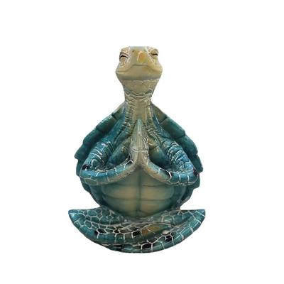 Yoga-Schildkröte, Meditationsfigur, Heimdekoration, kreative Strand-Meditationsschildkröte für Zuhause, Geschenkkollektion, Büro, Frühling, Sommer, Gartendekoration