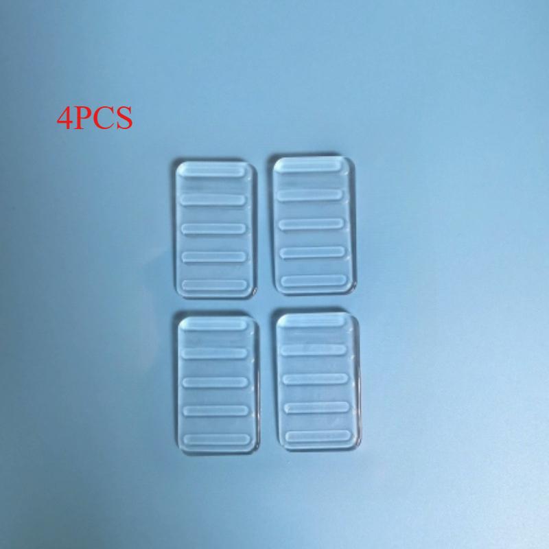 4/8Pcs Transparent Plastic Wedge Shims Cuttable Adjustable Furniture Levelers Hard Table Pads For Uneven Floor Door Surfaces