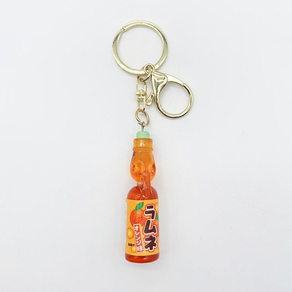 Japanese Marbles Bobble Soda Key Chain Miniature Soda Drink Charm Bag Accessories