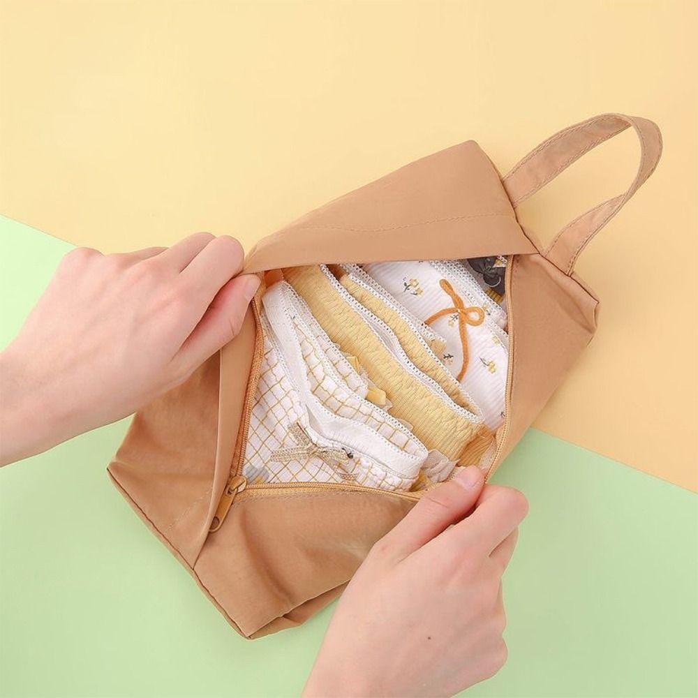 Mehrfarbige Reise-Unterwäschetasche, Mehrzweck-Einkaufstasche, Gepäck-Organizer-Tasche, staubdichte Aufbewahrungstasche aus gewaschenem Stoff für unterwegs